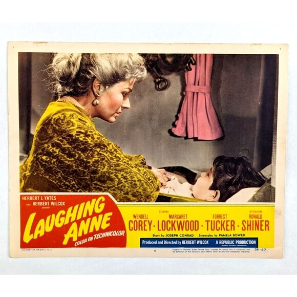 Laughing Anne‎ 1954 Republic Lobby Card Movie Poster UK Wendell Corey Vintage - Picture 1 of 6